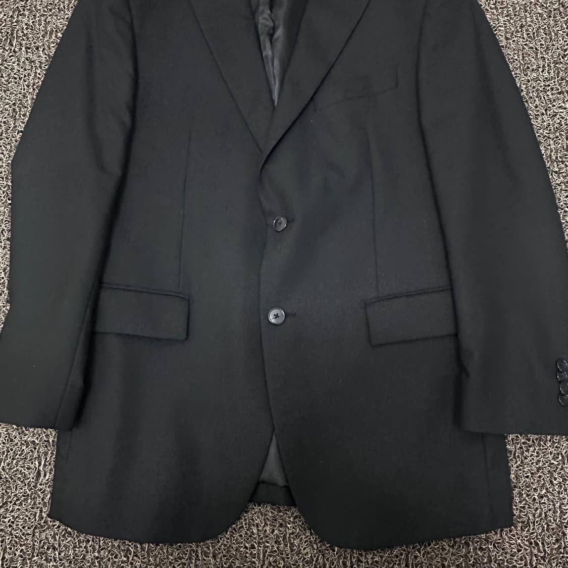 LUOMO 워모 프리미엄라인 캐시미어 울 정장 자켓 블랙 100(L) 상품이미지3