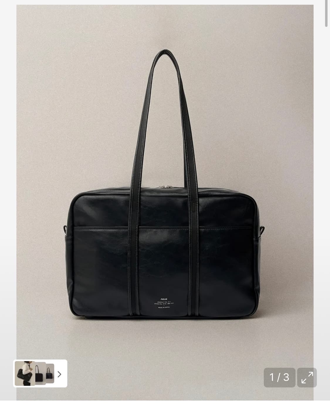 노이에 레더보스턴백 미디움 상품이미지1