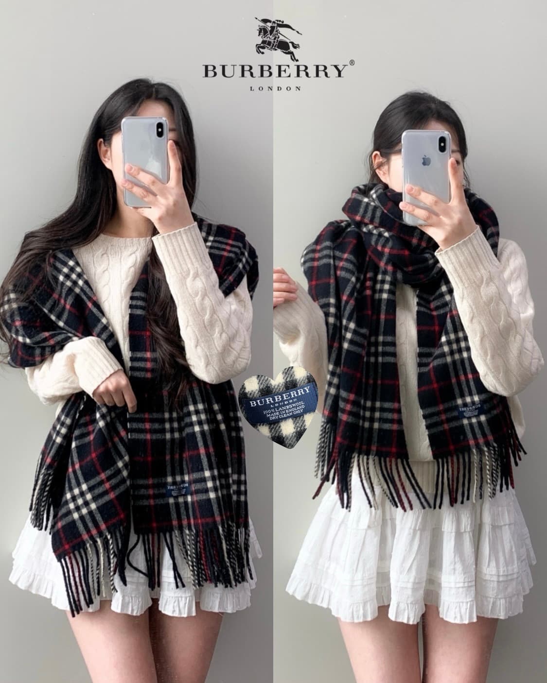 버버리 램스울 머플러 상품이미지1