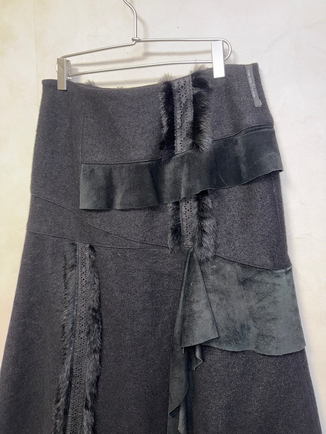 DOHO black pig skin rabbit fur wool sk 상품이미지3