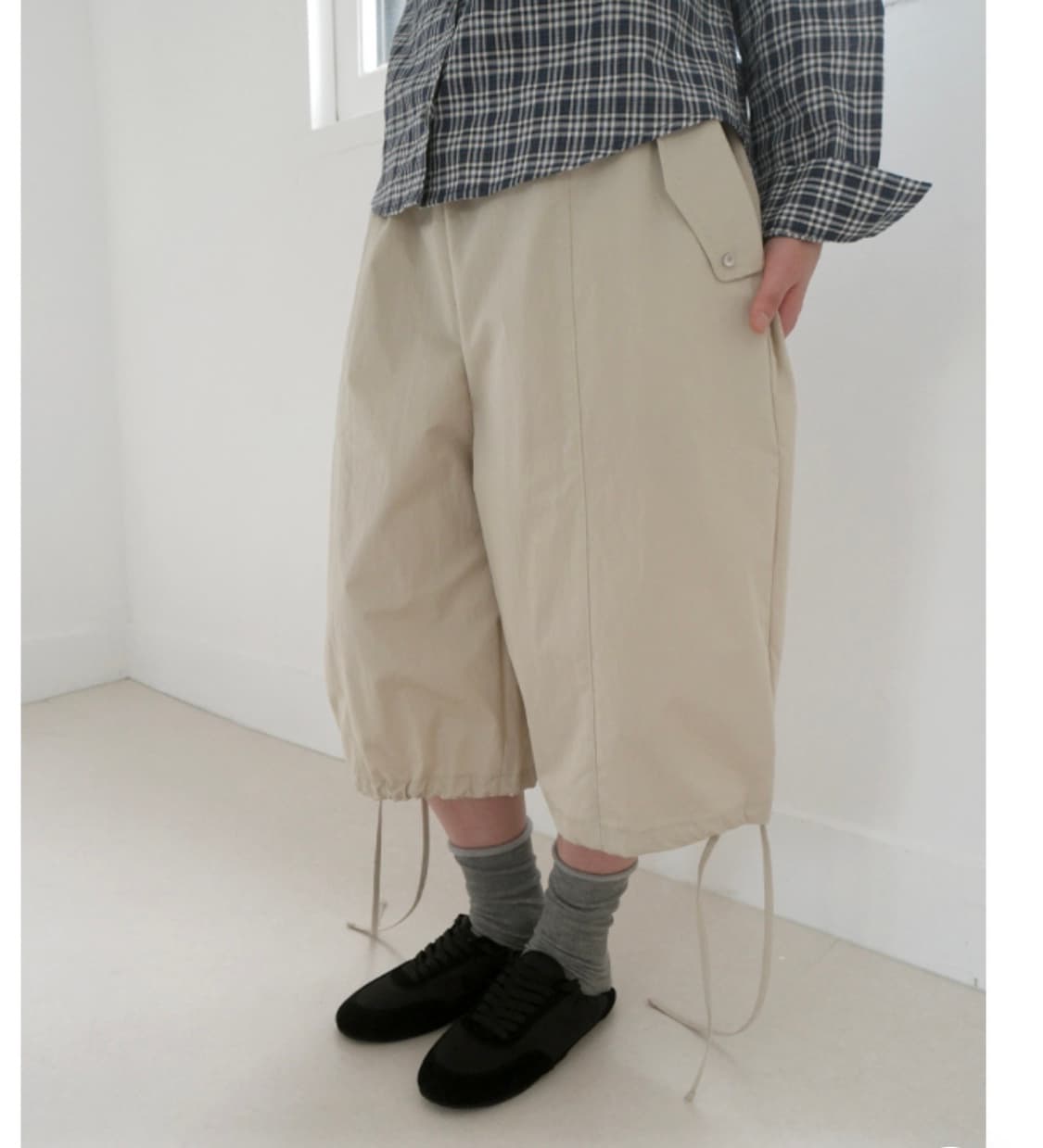애프터먼데이 스트링 카고 버뮤다 팬츠 상품이미지1