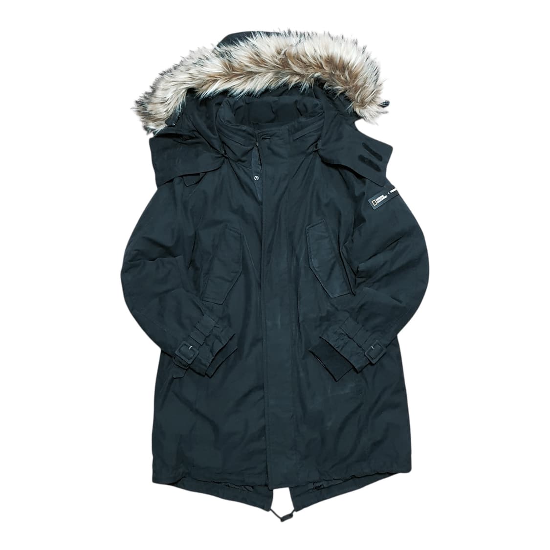 ✨ (경량패딩포함) 내셔널 지오그래픽 블랙 야상 자켓 패딩 상품이미지1