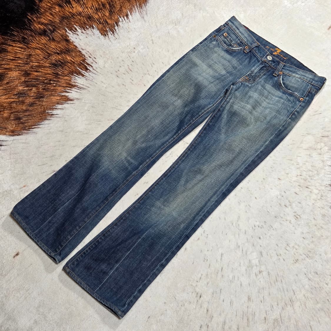 빈티지 뒷자수 워싱 부츠컷 데님팬츠 상품이미지4