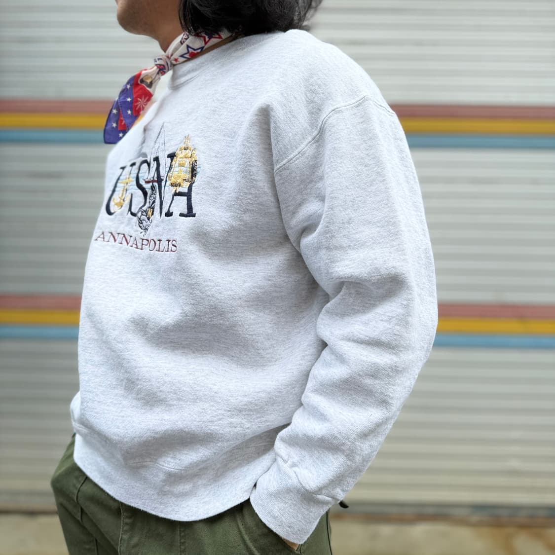 90‘s Top Threads USNA 스웻셔츠 L 상품이미지8