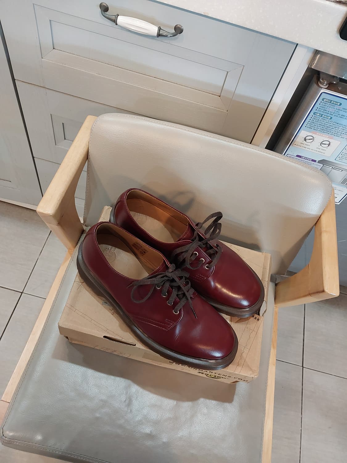 닥터마틴 4홀 스미스 옥스블러드 컬러 빈티지 스무스 더비슈즈 구두 상품이미지9