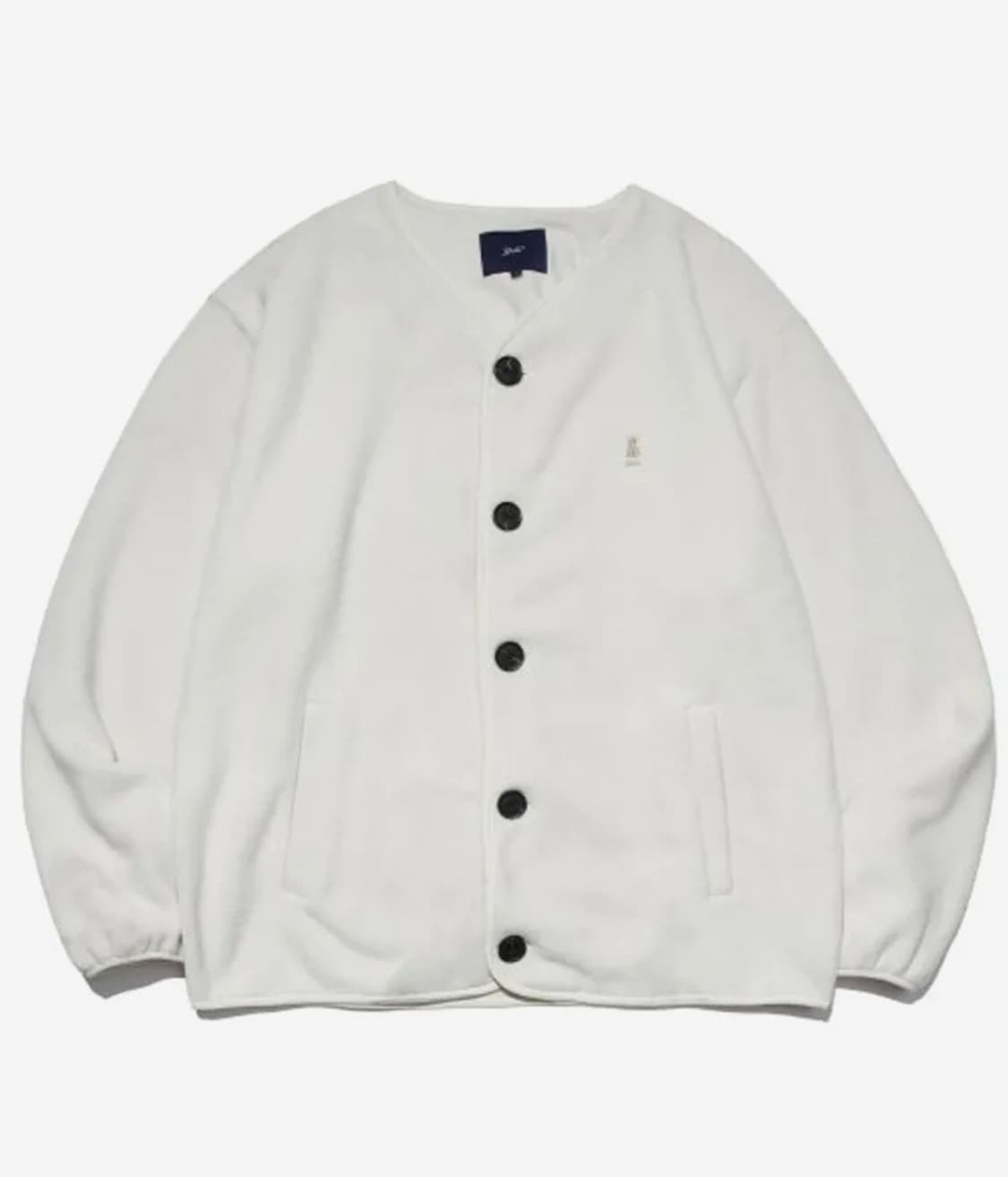 예일 플리스 오버핏 가디건 아이보리 상품이미지1