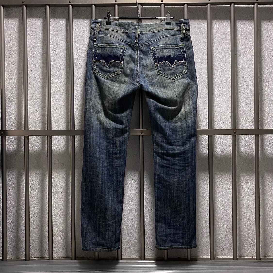 디젤 빈티지 웨스턴 스터드 디테일 데님 팬츠 청바지 상품이미지9