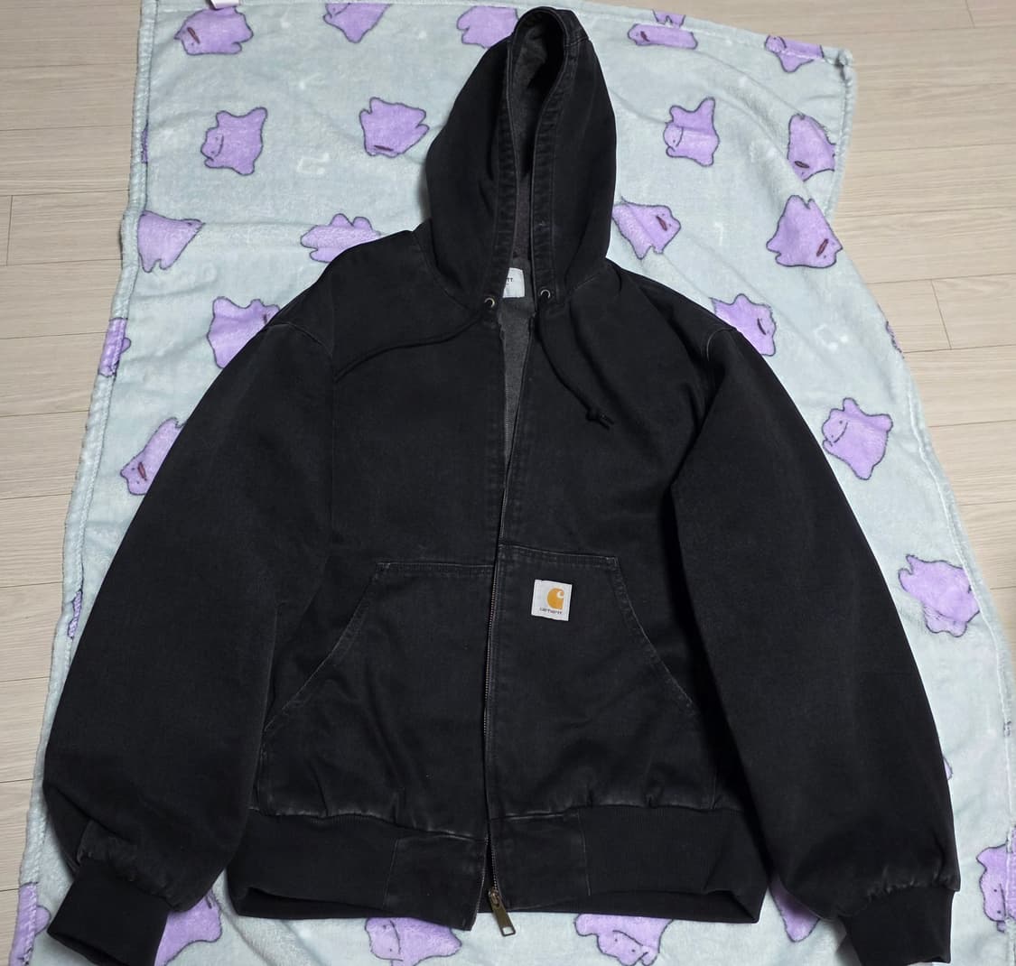 칼하트 WIP 메이틀랜드 데님 OG 액티브 자켓 블랙 스톤 워시드 M사이 상품이미지1