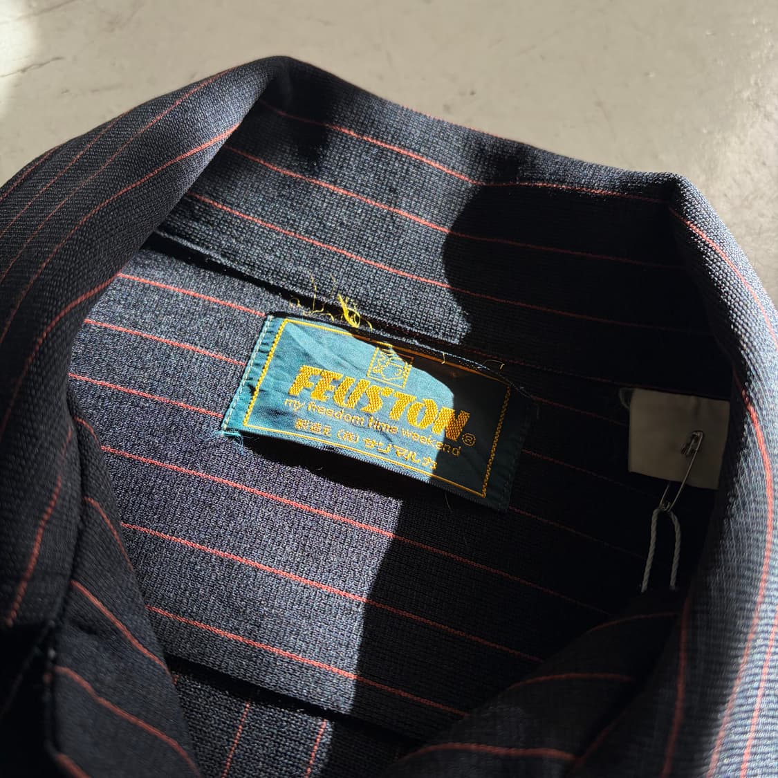 90s Feuston 빈티지 스트라이프 셔츠 M 상품이미지5