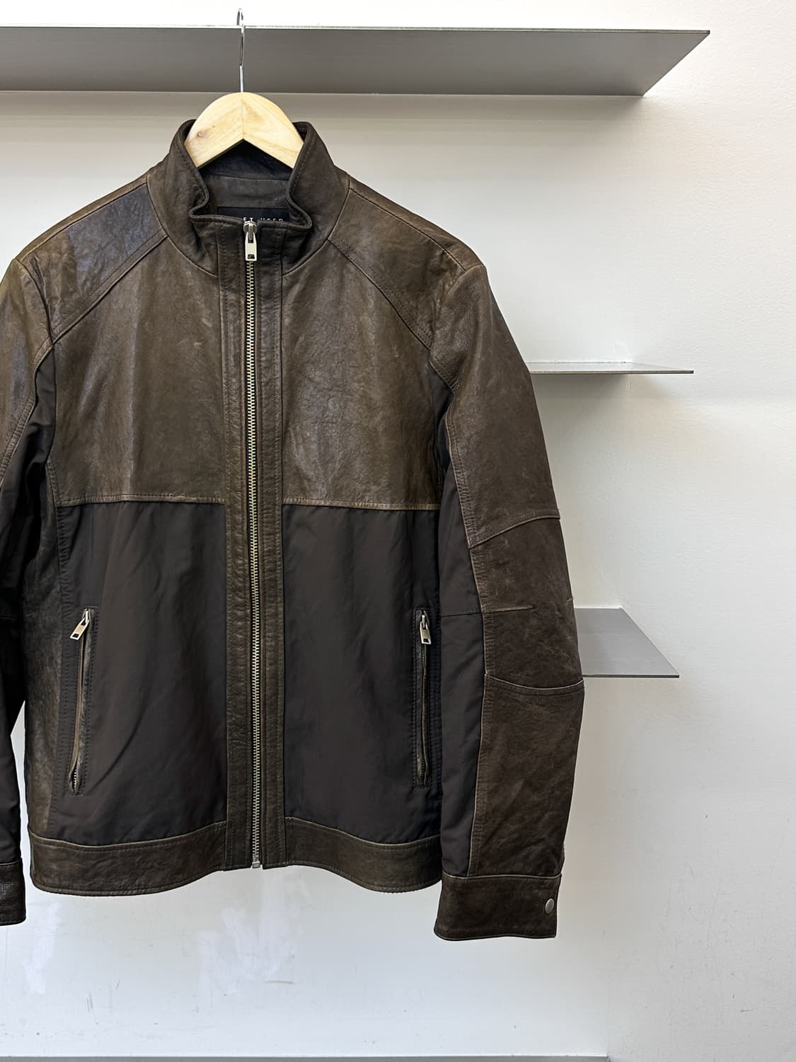 겟 유즈드 램 레더 바이커 집업 자켓 상품이미지2