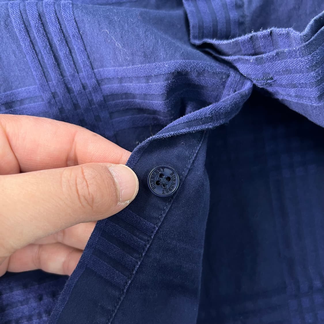 100 버버리 기마로고 체크 패턴 셔츠  상품이미지6