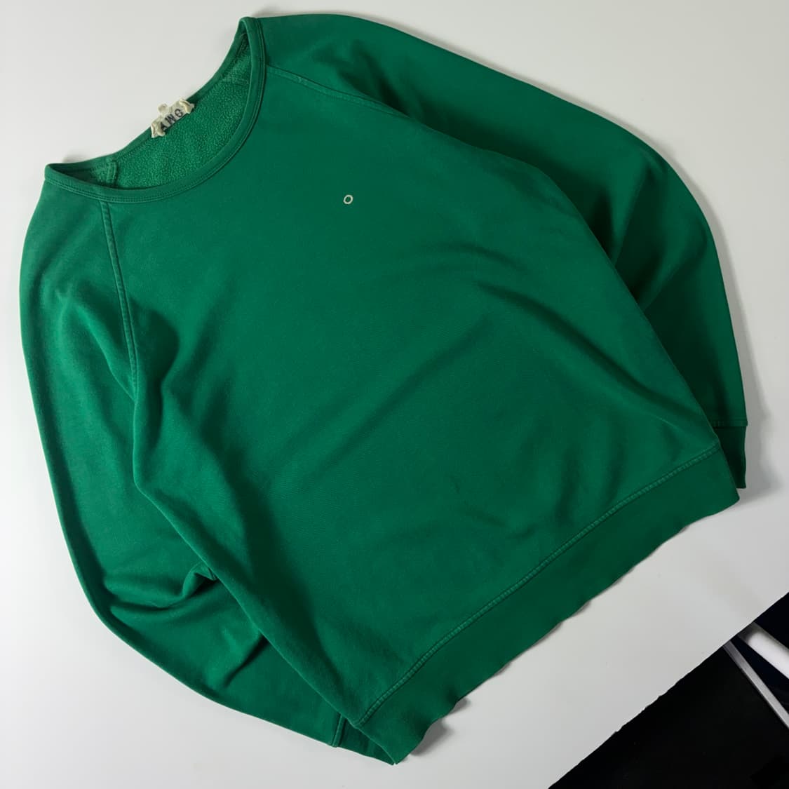 Japanese vintage  YMC 자수 코튼 그린 맨투맨  상품이미지2