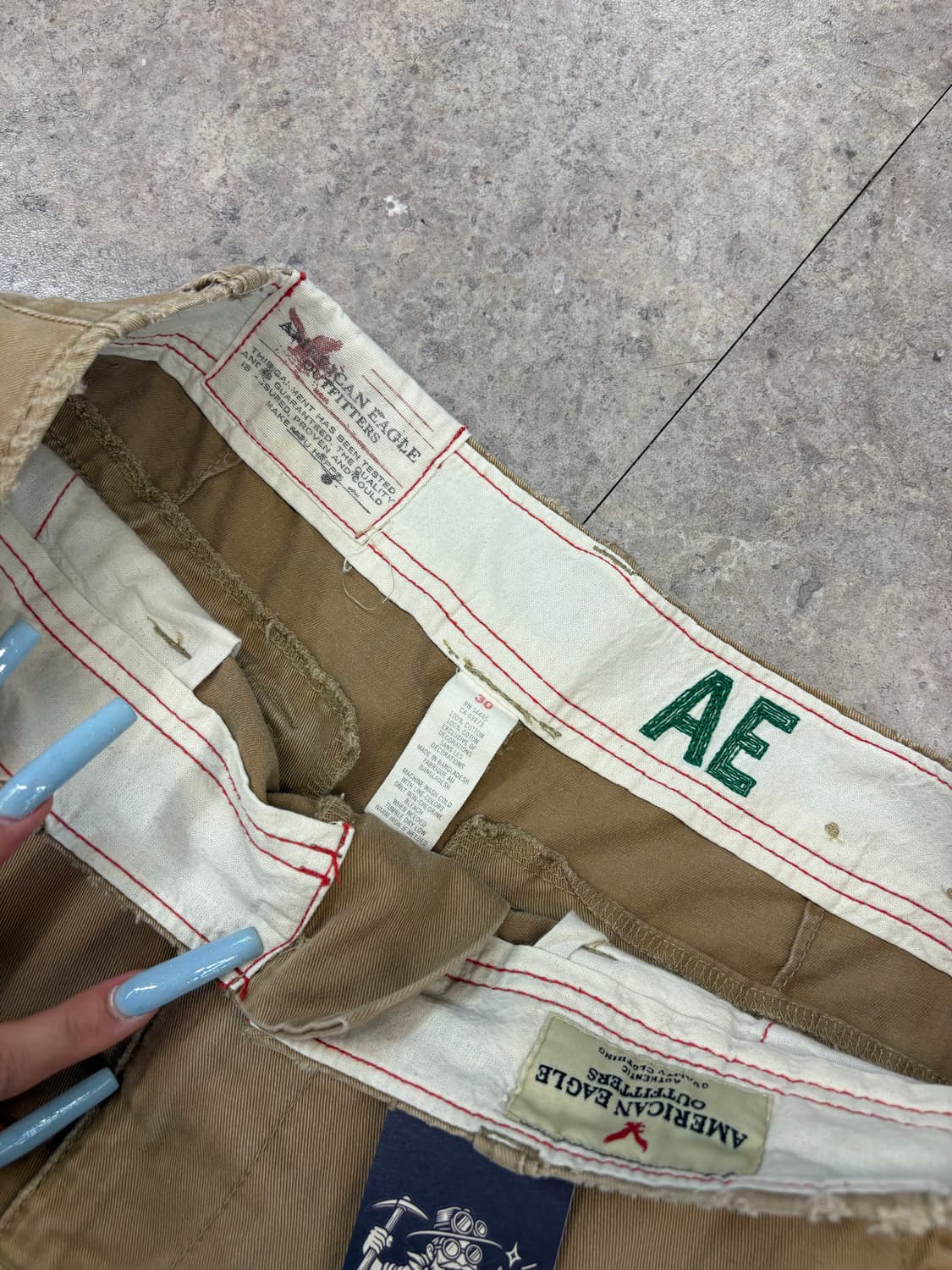 american eagle 베이지 카고 반바지 #csz213 상품이미지3