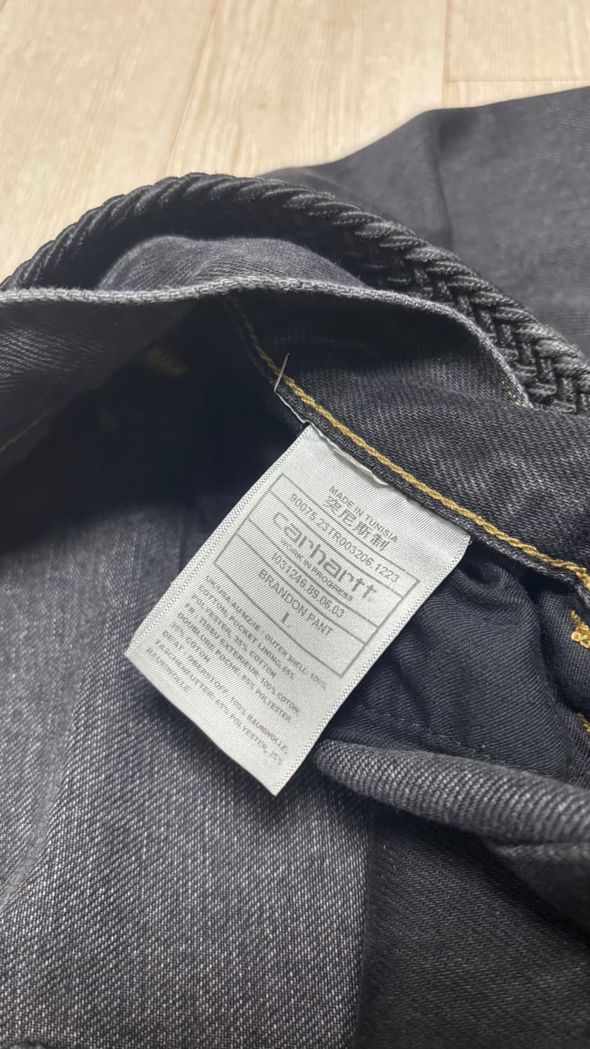 칼하트 브랜든 스톤 워시드 데님 팬츠 L 상품이미지10