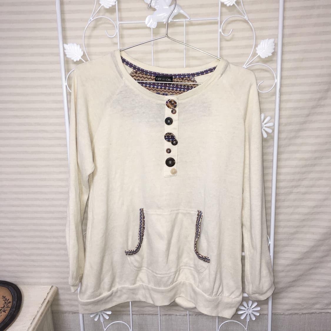 jpn vintage 아이보리 너드모리 버튼 포켓 티셔츠 상품이미지7