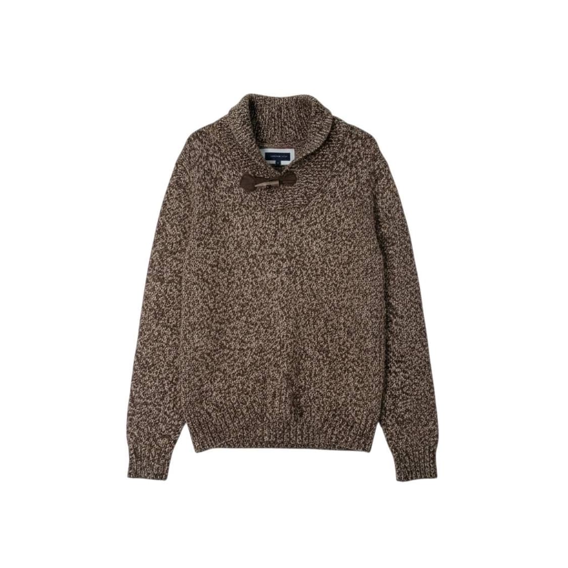 타미힐피거 브라운 숄카라 남성니트 상품이미지1