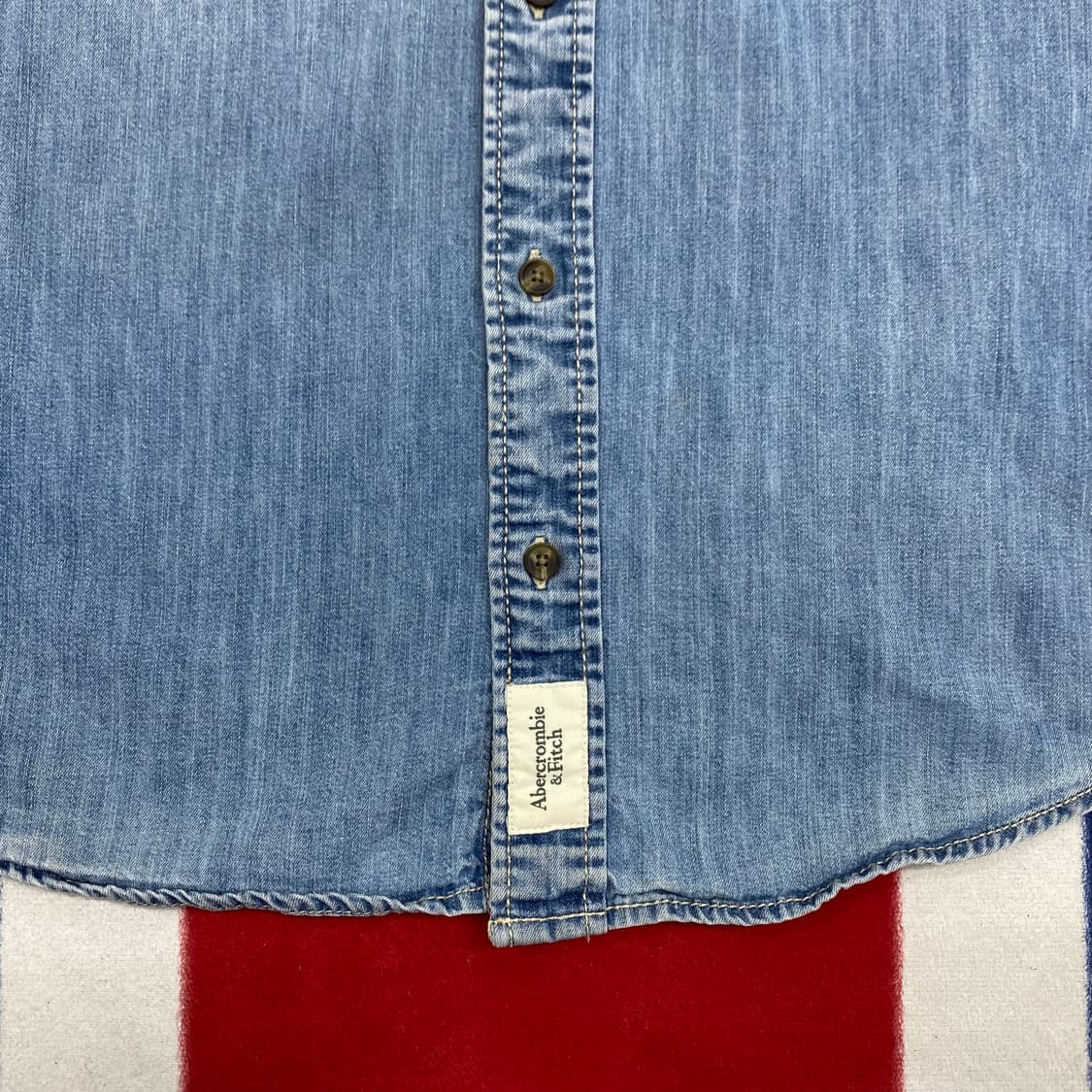 아베크롬비 데님 셔츠 S 실측 M  상품이미지3