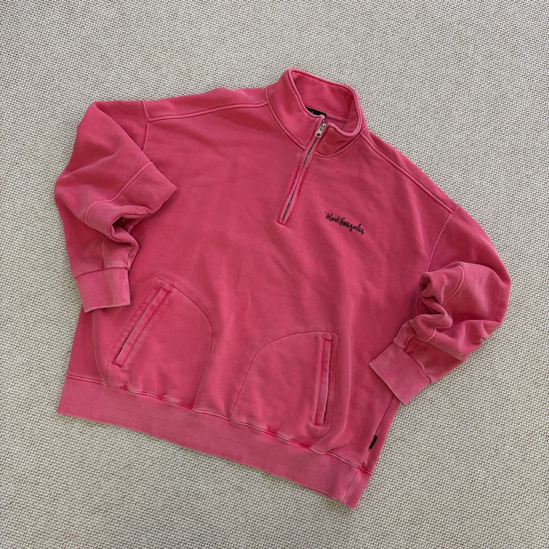 L 마크곤잘레스 하프집업 맨투맨 0622D1 상품이미지1