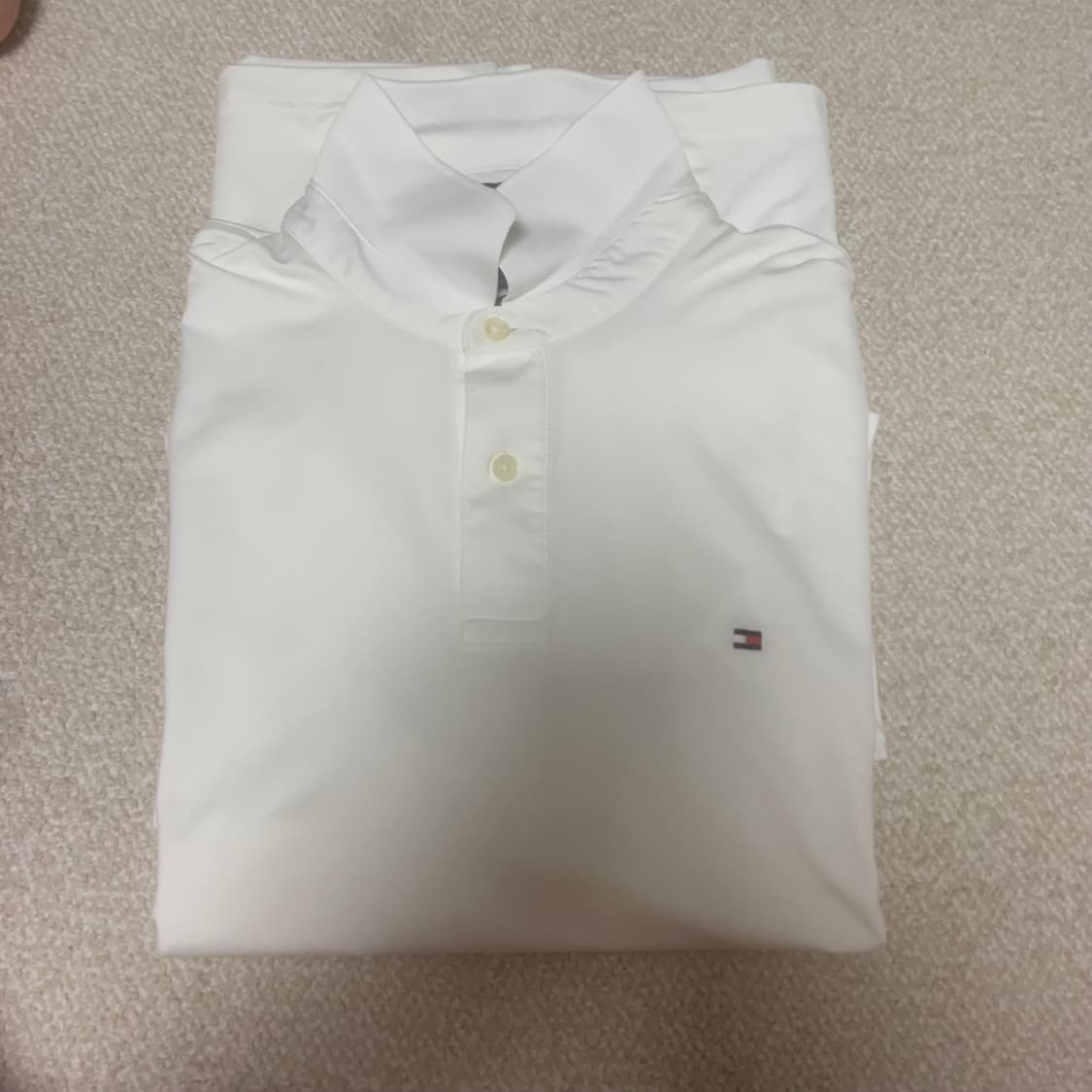 타미힐피거 화이트 반팔카라티 110 상품이미지1