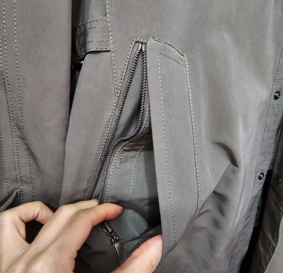 알레그리 남성 롱 코트 카키 95 상품이미지9