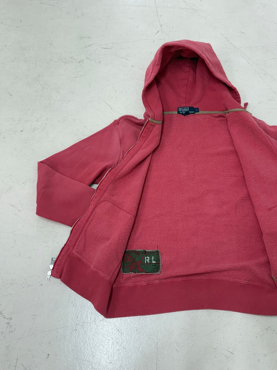 90's polo ralph lauren Fadded Pink Hood 상품이미지7