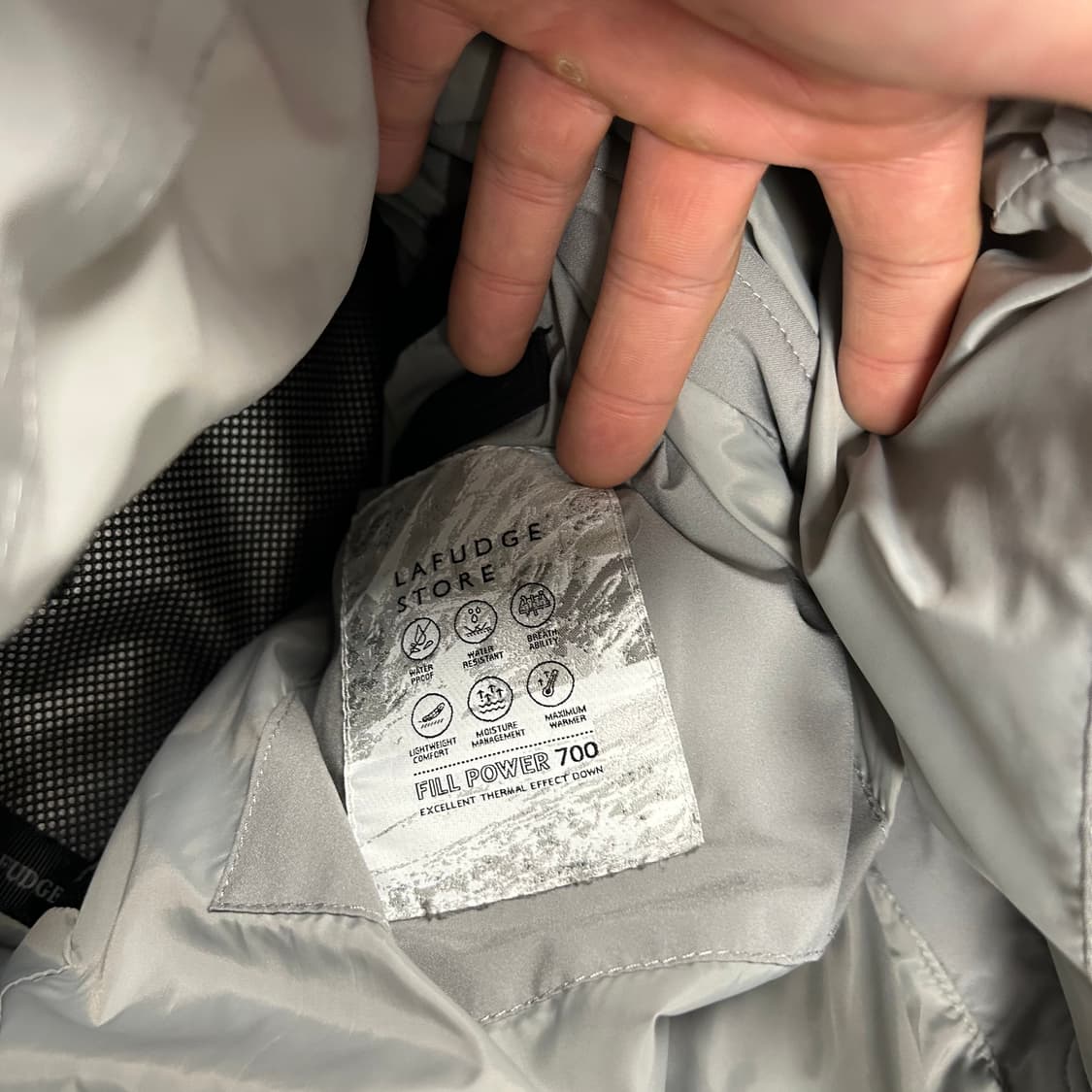 Lafudge Store 700 Fill Power Gray Puffer 상품이미지6