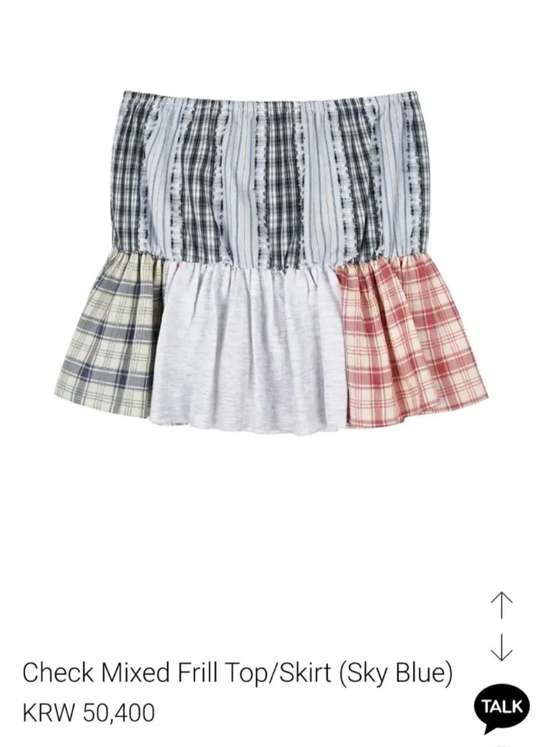 네이키드서프클럽 체크프릴탑 상품이미지1