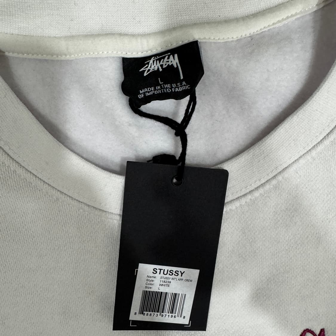 스투시 인터내셔널 크루 스웻 맨투맨 L 상품이미지4