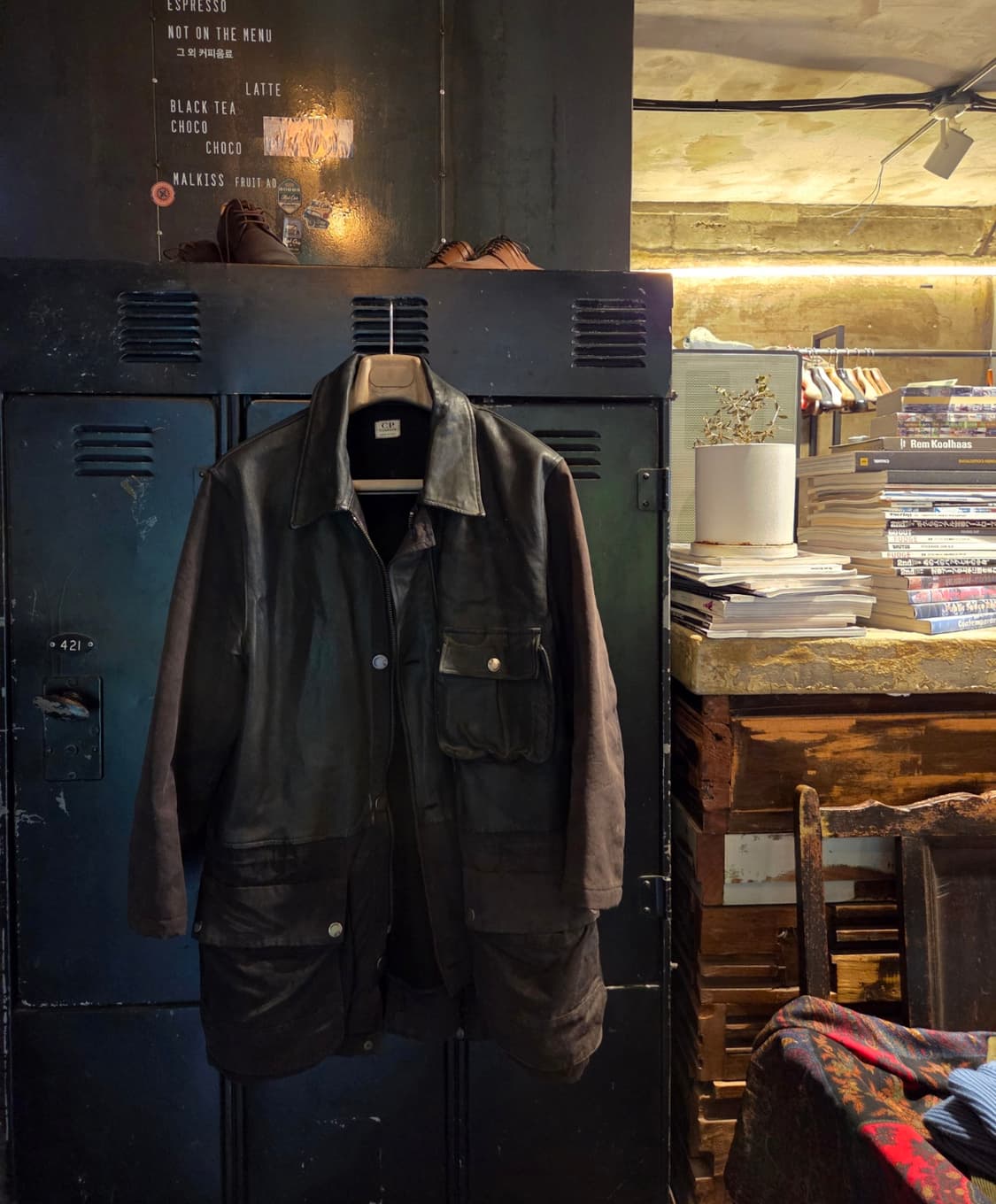 Cp company 레더자켓 상품이미지1