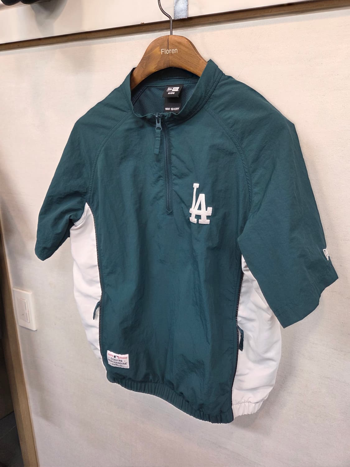 뉴에라 키즈 주니어 la 다져스 아노락 우븐 반팔 160  상품이미지6