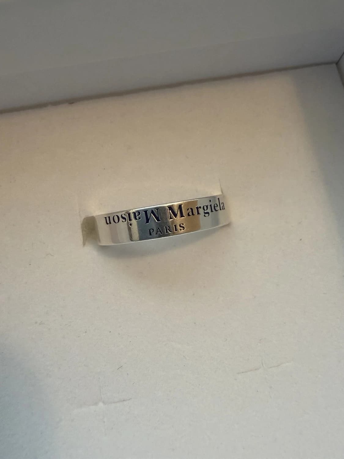 메종 마르지엘라 로고 인그레이브드 링 상품이미지3