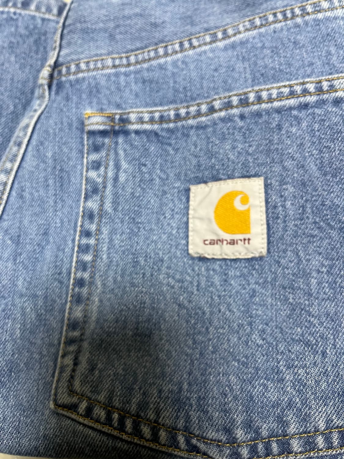 (S) 칼하트윕 브랜든 쇼츠 블루 스톤 블리치드 상품이미지2