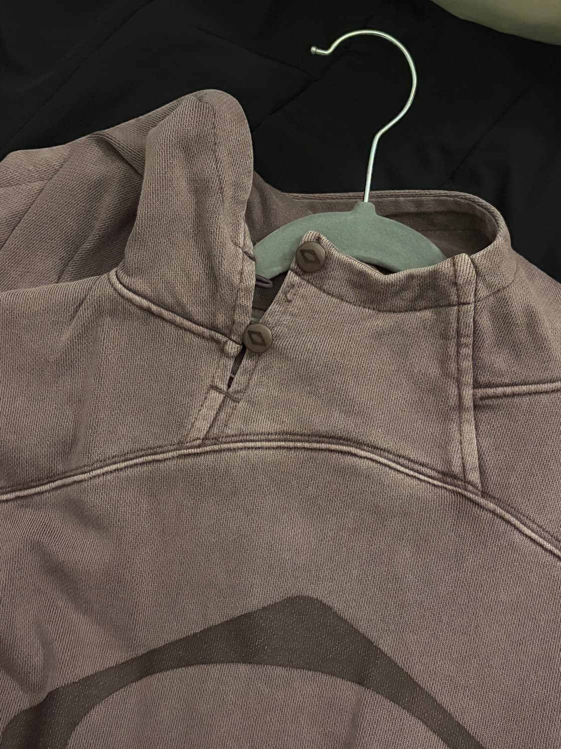 미스치프 롬버스 사이드 버튼 업 후드 상품이미지2