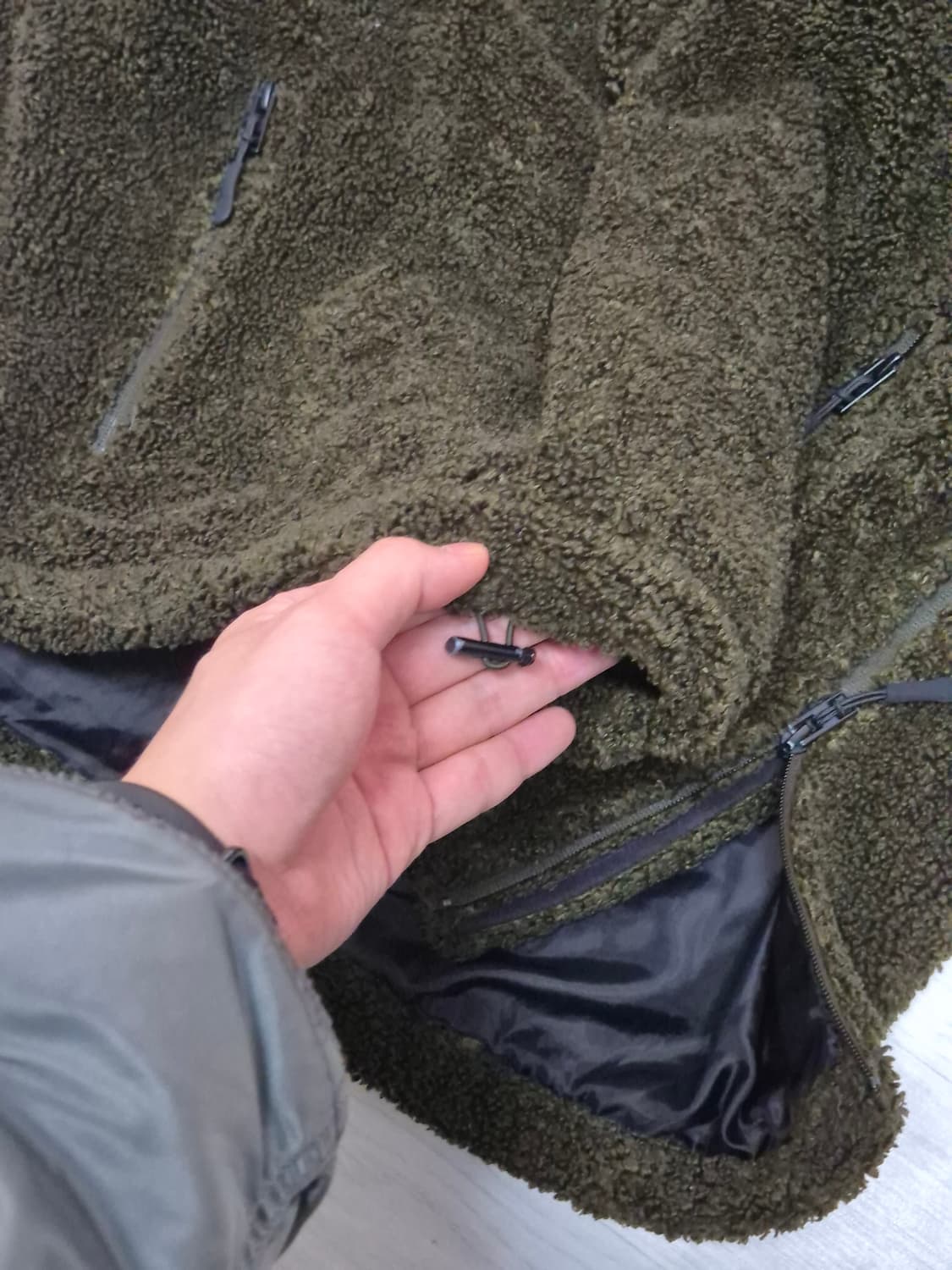 자라 헤비 아노락 플리스 아우터 L 상품이미지6