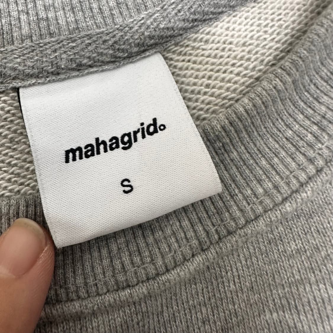 mahagrid 마하그리드 맨투맨 그레이 S 상품이미지3
