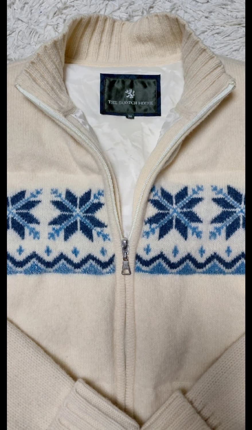 The Scotch House 눈꽃 니트 집업 38 (S) 상품이미지3