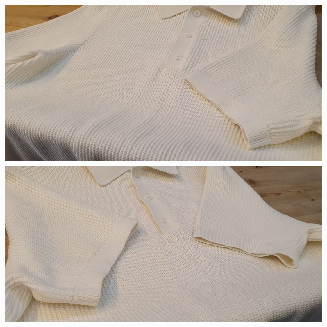 100.COS 화이트 반팔카라티 상품이미지4