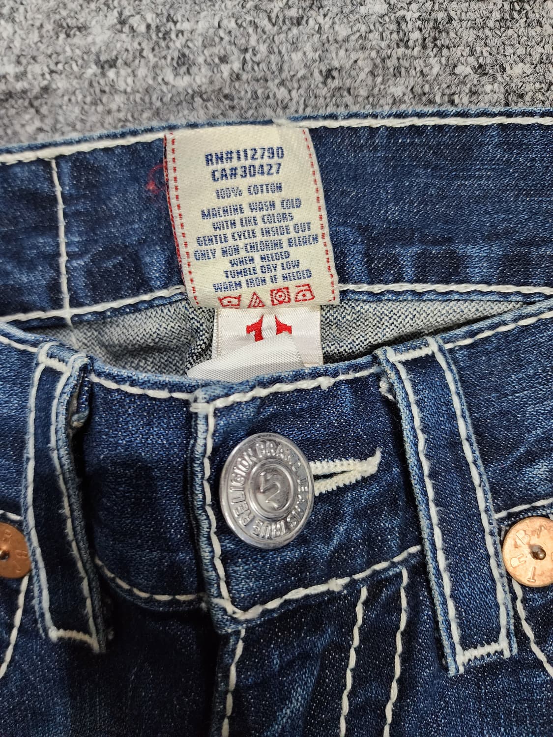 트루릴리젼 Section Billy Big T 빌리 빅티 스티치 데님팬츠 상품이미지8