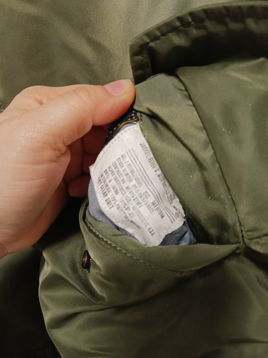 알파인더스트리  리버시블  MA-1 항공점퍼. 상품이미지6