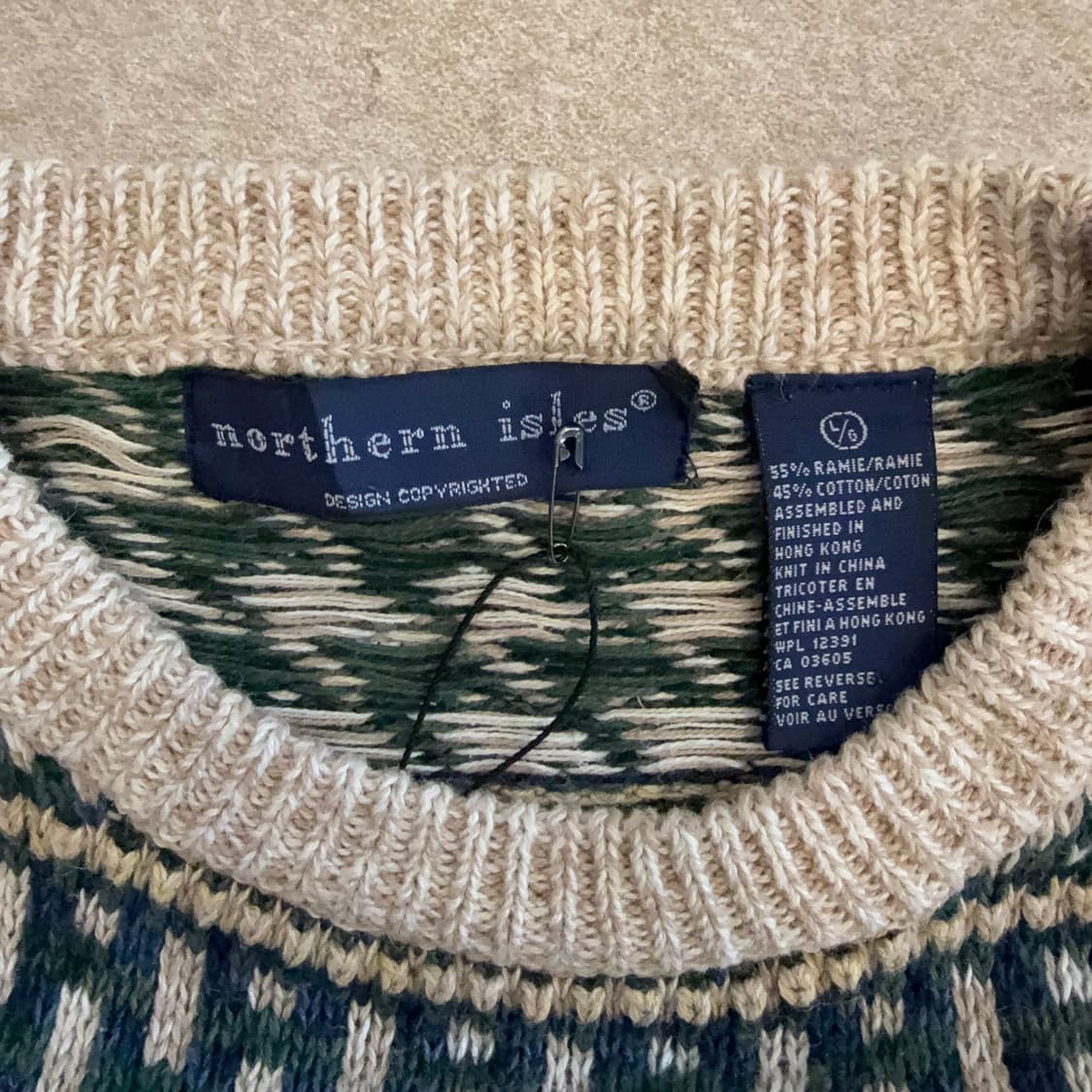 빈티지 코튼 니트 상품이미지3