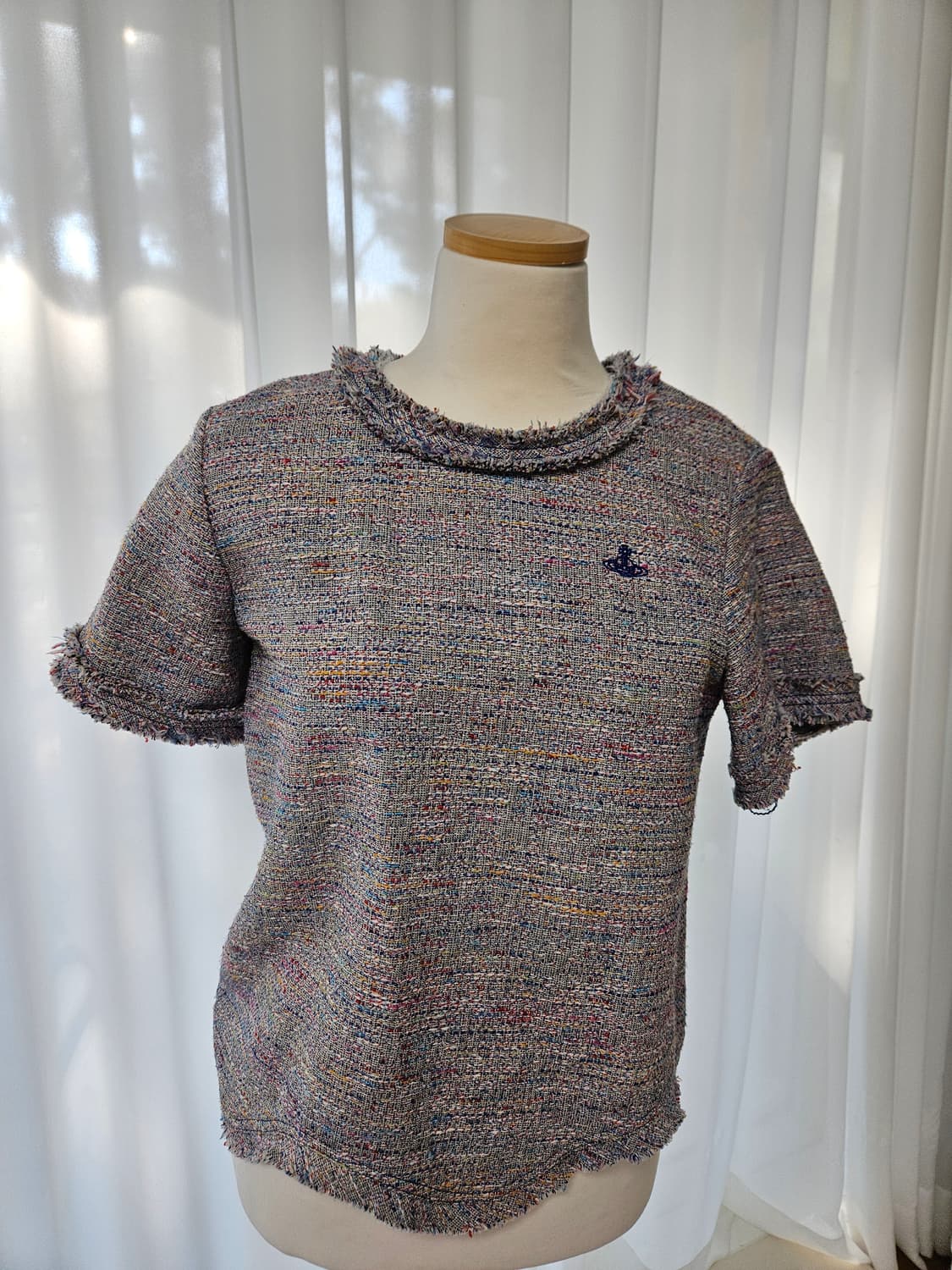 비비안웨스트우드 트위드 반팔티셔츠 상품이미지1