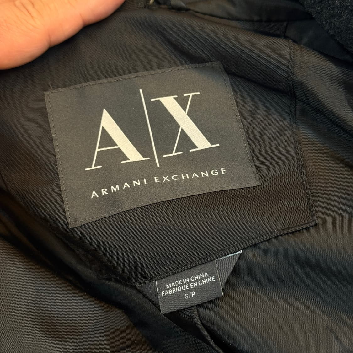 아르마니 익스체인지  울 베이스 사선지퍼 후드 자켓 숏코트 상품이미지8