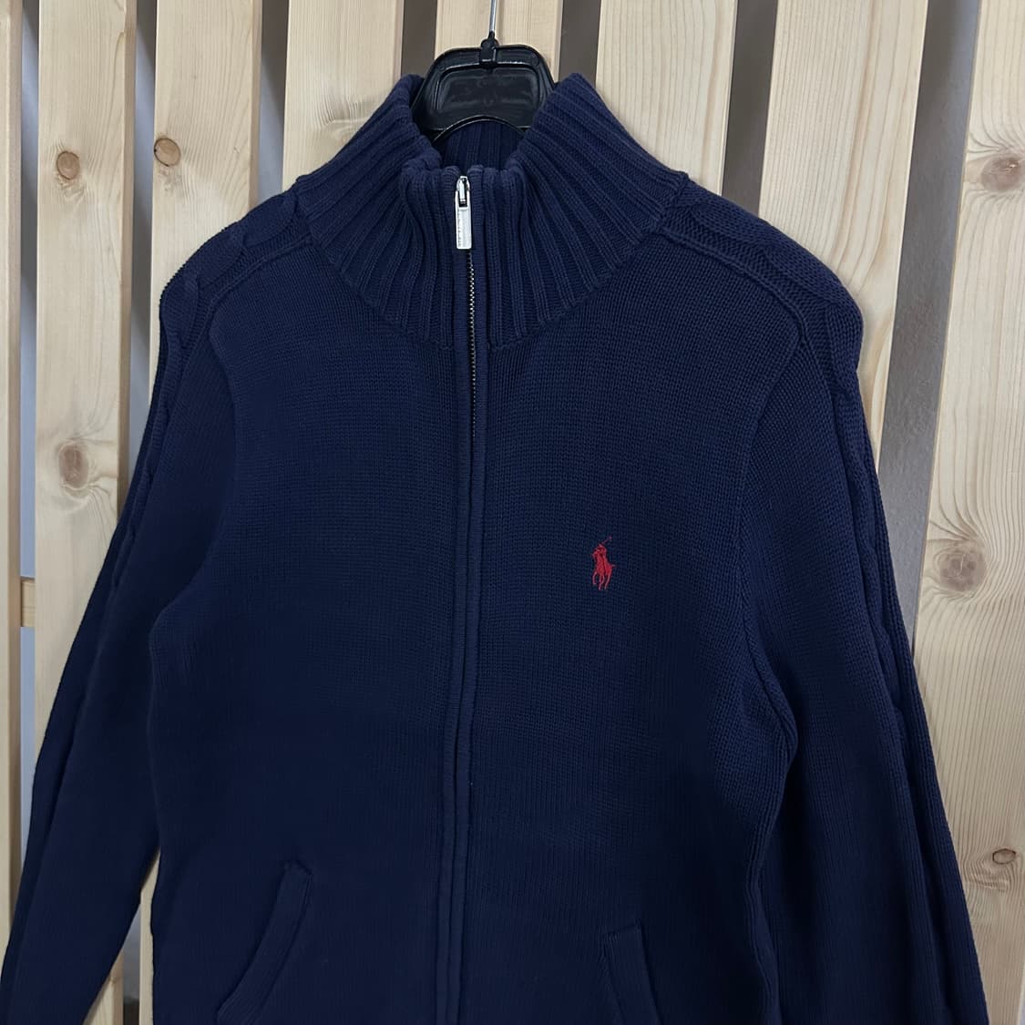 (S) 폴로 랄프로렌 네이비 니트 집업 상품이미지4