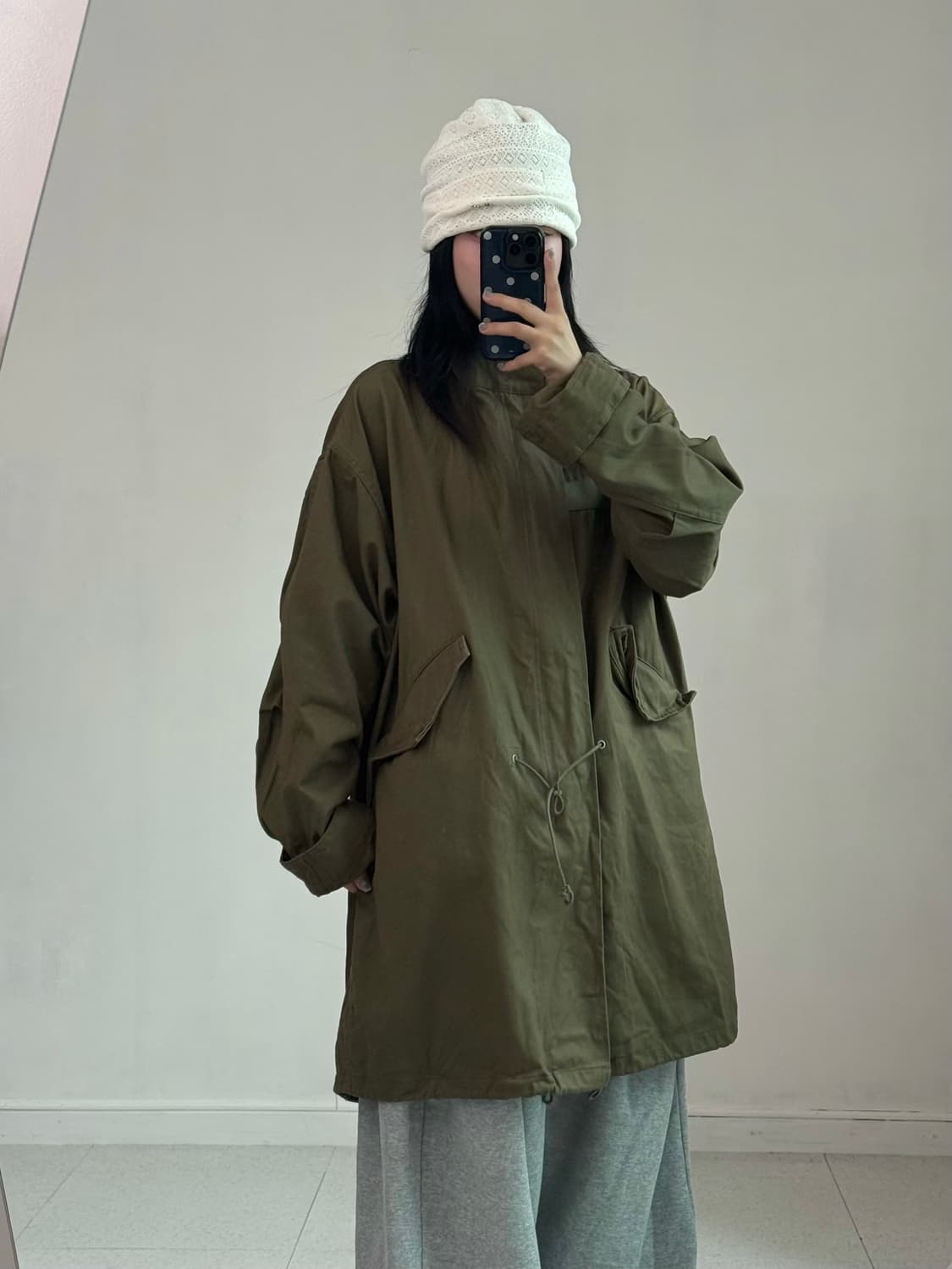 빈티지 카키 야상 자켓 상품이미지1