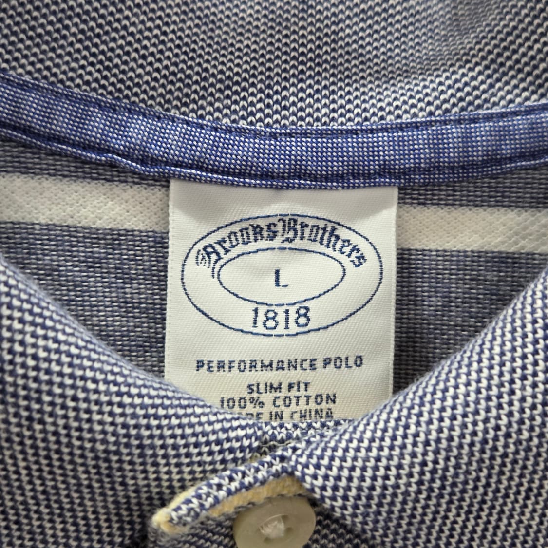 브룩스브라더스 피케 스트라이프 카라티 L 상품이미지3