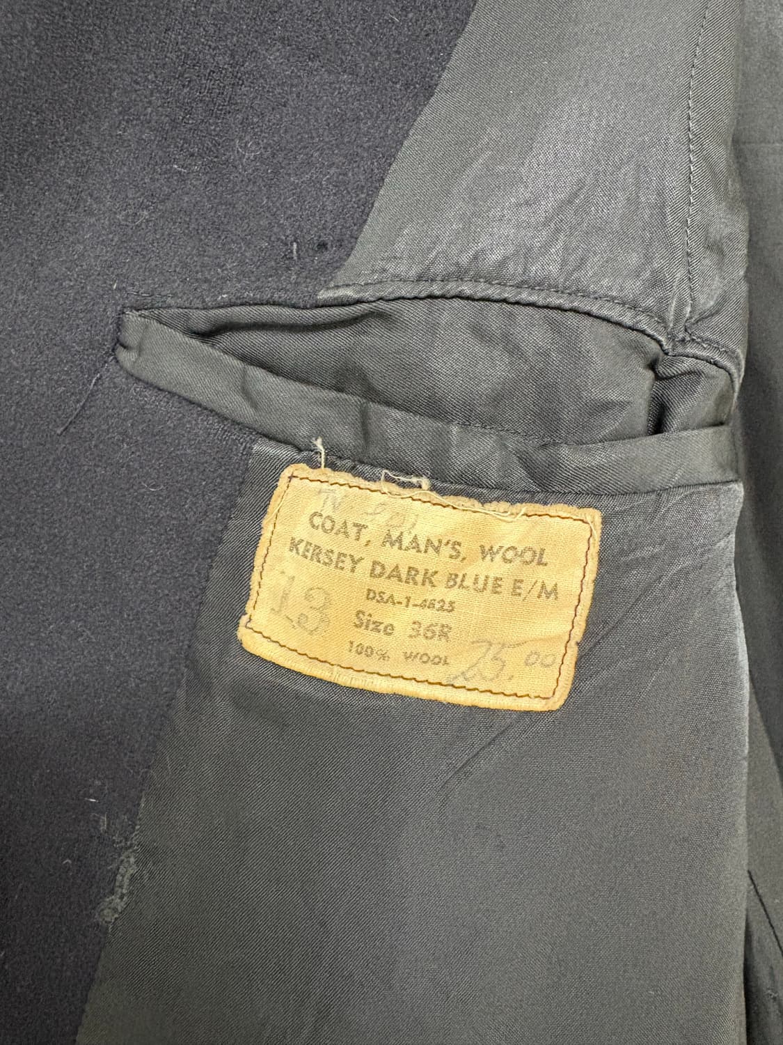 60's USN Kersey Wool 8button Pea Coat 상품이미지6