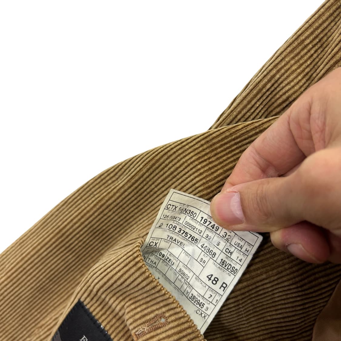 에르메네질도제냐 Cashco 코듀로이 자켓 상품이미지5