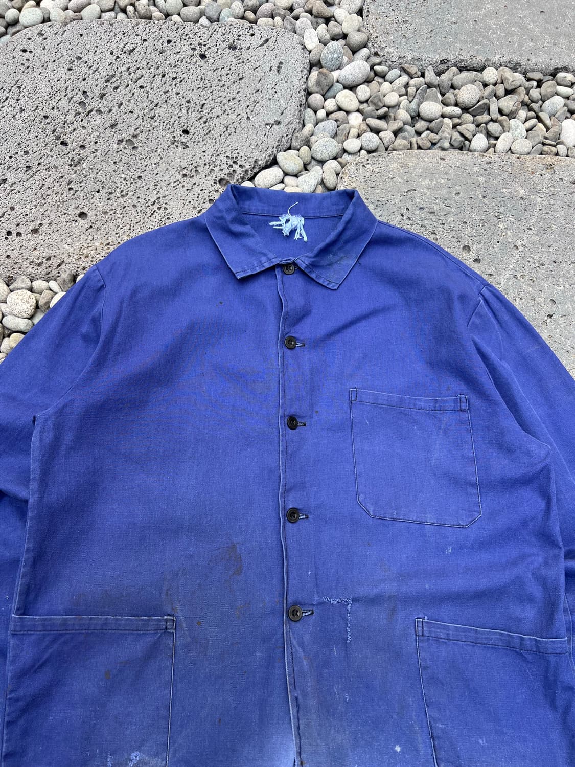 OLD VINTAGE FADED BLUE WASHING 프렌치워크자켓 상품이미지5