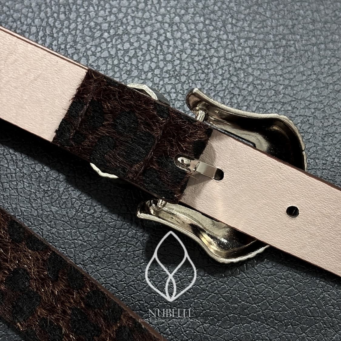 🌗 Leopard western belt / 호피 송치털 웨스턴 벨트 상품이미지6