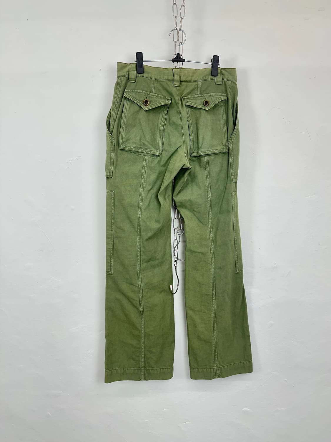 Japanese Vintage Zip Pocket Khaki Cargo  상품이미지9